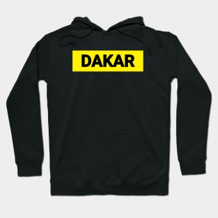 Dakar Jaune Noir Hoodie